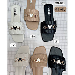 พร้อมส่ง Sz.41-45 รองเท้าแตะมิกกี้หน้ากว้าง ❤️