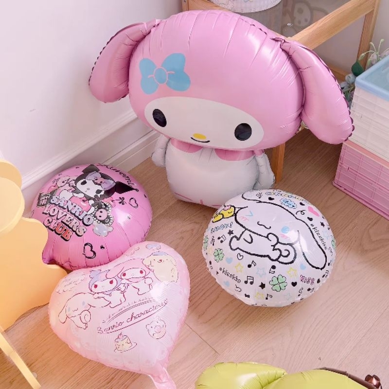 ลูกโป่งฟอยล์ Sanrio ไซซ์ใหญ่ มายเมโลดี้ , ชินนามอนโร , คุโรมิ , ปอมปอมปุริน ราคา ถูกที่สุด ดีลบีเคเค แกลเลอรีภาพที่ 9