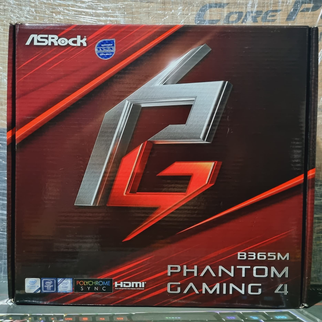 MAINBOARD (เมนบอร์ด) 1151 ASROCK B365M PHANTOM GAMING 4 มือ2 มีกล่องประกัน 7 วัน