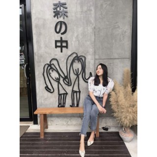 เสื้อแขนพองผ้าแก้วลายหินอ่อน