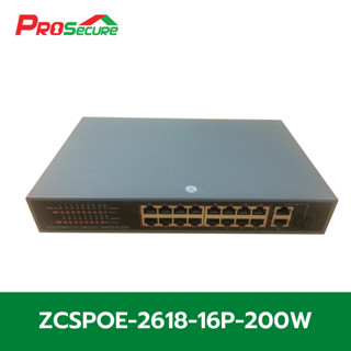 Switch POE รุ่น ZCSPOE-2618-16P-200W