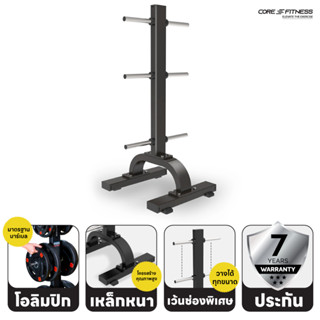 Core-Fitness - Vertical Plate Tree (TB54) อุปกรณ์สำหรับเก็บแผ่นน้ำหนัก (รับประกันโครงสร้าง 7 ปี)