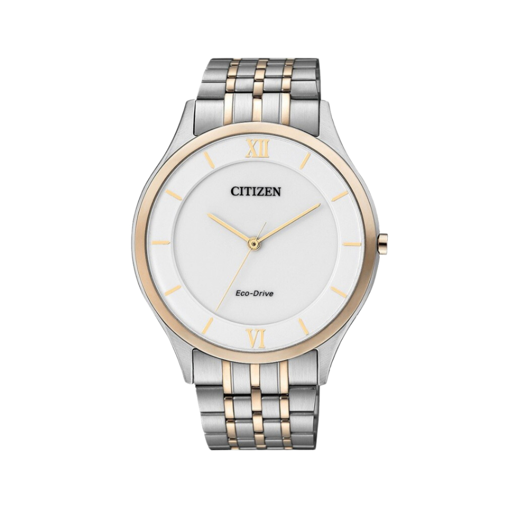 (แท้ประกันศูนย์ 1 ปี/ถ่านร้าน 3 ปี) CITIZEN Eco-Drive นาฬิกาผู้ชาย สายสแตนเลส รุ่น AR0074-51A