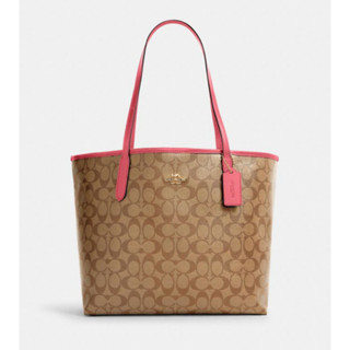 กระเป๋า COACH  City Tote In Signature Canvas