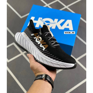 Hoka รองเท้าผ้าใบผูกเชือกพร้อมกล่อง