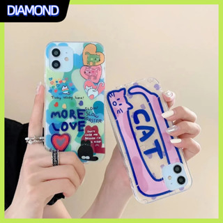 💲คูปองเคลม💲เคสไอโ case for iphone 11 12 การ์ตูนลูกแมว เคส 14 13 12 11 pro max สองชั้นimdวัสดุ ทนทาน ป้องกันการตก