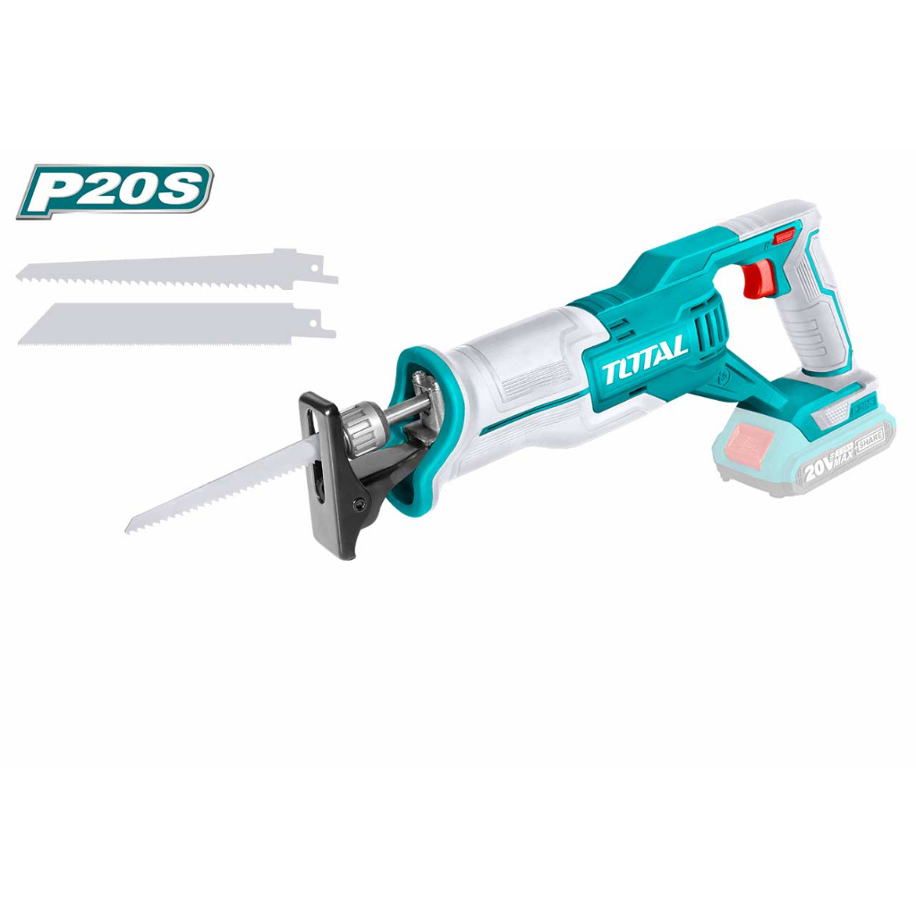 Total เลื่อยชัก แบตเตอรี่ ไร้สาย 20 โวลท์ รุ่น TRSLI1152 ( 20V Li-ion Reciprocating Saw ) "ไม่รวมแบต