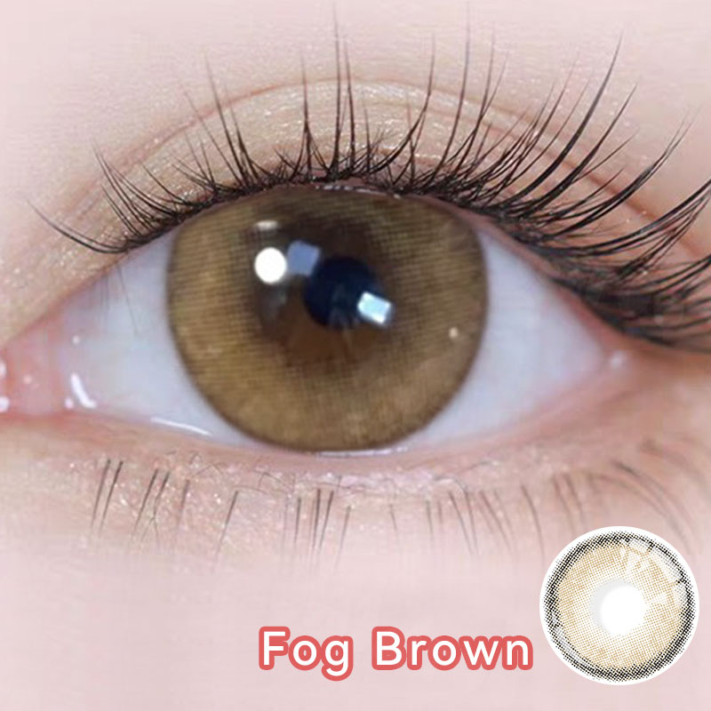 Midroo Mini คอนแทคเลนส์สีกรองแสงคอนเทค Fog Grey/Brown/Green/Blue Contact Lens 14.0mm - รูปที่ 5