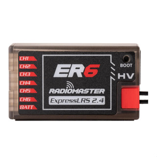 [รีซีฟ] Radiomaster ER6 2.4GHz ELRS PWM 6CH Receiver