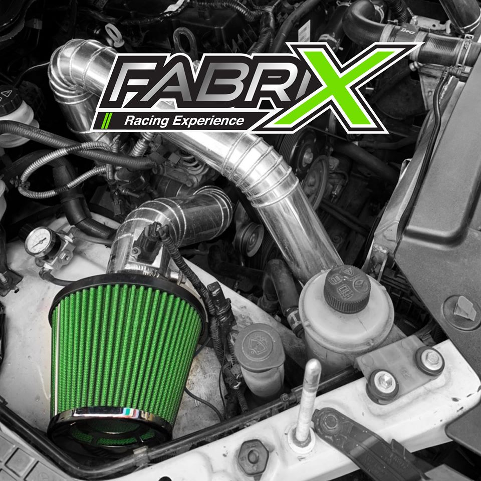 Fabrix Filter กรองอากาศ กรองเปลือย กรองอากาศทรงกรวย กรองเปลือยแต่งซิ่ง (แถมน้ำยาล้าง1 ชุด ) ปาก 2.5,3,4,4.5,6