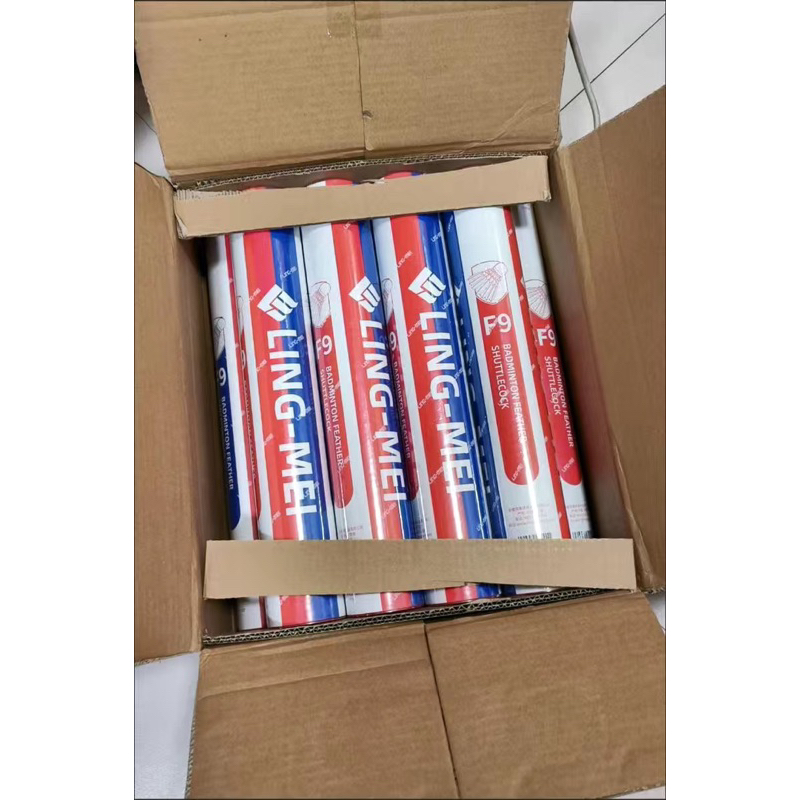 แท้LING MEI 80=F9SPEED 75/76 /77ขนห่านเกรดยอดนิยมจัดก๊วนแบด / การแข่งขันปกติ บริษัท lingmei ของแท้
