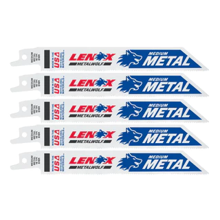 LENOX รุ่น 20566618R ใบเลื่อยชักตัดเหล็ก 6นิ้ว 18ฟัน (5 ใบ/แพ็ค)