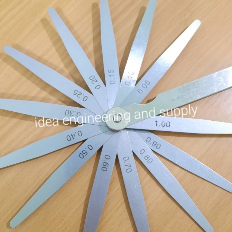 ฟิลเลอร์เกจ 13 ใบ ยาว 4" (100mm) ขนาด 0.05 - 1.00 mm Feeler Gage INSIZE 4602-13