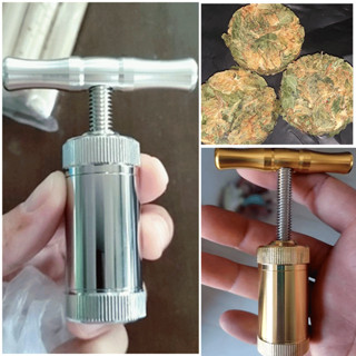 (พร้อมส่ง) แบบพกพา Grinder Herb Presser การหมุน 360° ฟันแหลม, งาน CNC