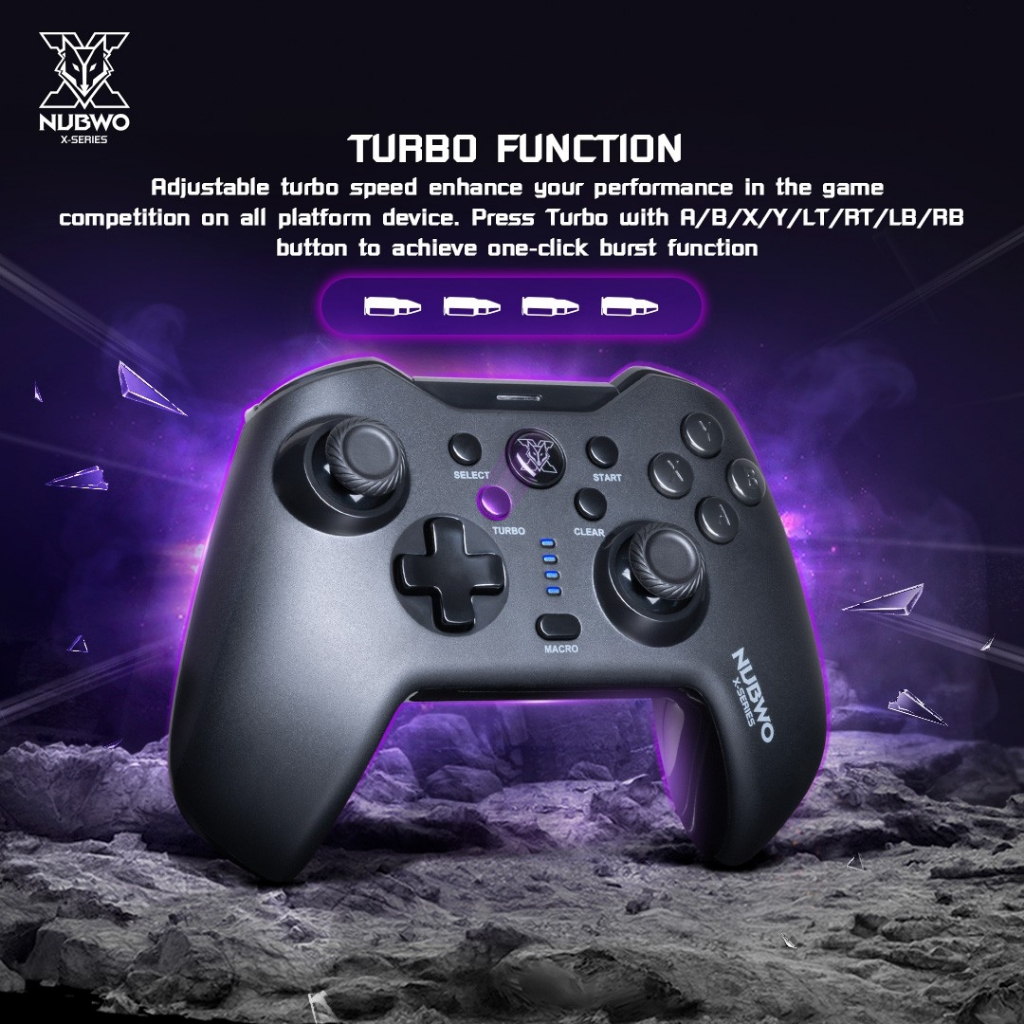 🔥ขายดีมาก🔥⚡️จอยเล่นเกมส์⚡️ NUBWO รุ่น NX-J2 ,NX-J1, NX-J3 SEVERUS 2.4Ghz Wireless Gaming Controller EGA