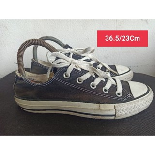 Converse Size 36.5 ยาว 23 Cm  รองเท้ามือสอง ผู้หญิง เท้าเล็ก  ผ้าใบ สวม แฟชั่น ลำลอง เที่ยว