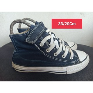 Converse Size 33 ยาว 20 Cm  รองเท้ามือสอง ผู้หญิง เท้าเล็ก  ผ้าใบ สวม แฟชั่น ลำลอง เที่ยว