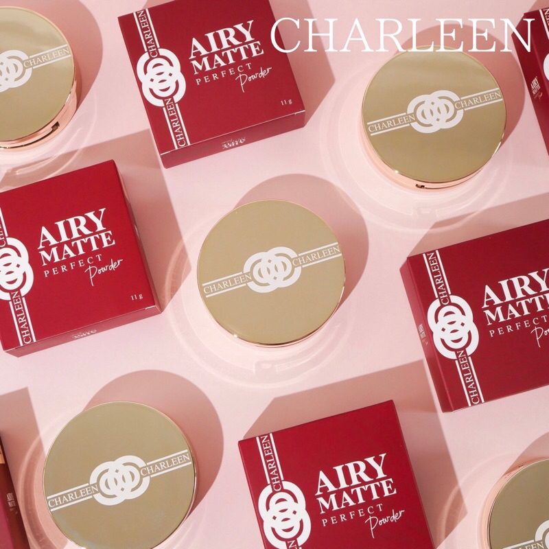[รีบซื้อ/ก่อนหมด]แป้งพัฟชาลีนAiry matte perfect powder แป้งเนื้อบางเบาผสมรองพื้น เบลอรูขุมขนขั้นสุด มีกันแดดในตัว