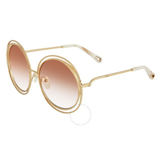 แว่นกันแดด CHLOE Peach Gradient Round Sunglasses CE114SC 724 58 ของแท้100%