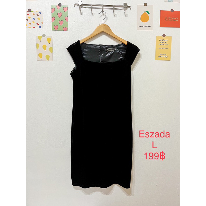 ✅พร้อมส่ง👗👚 เดรส งานป้าย Eszada มือ2