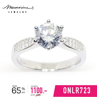 Memorine Jewelry แหวนเงินแท้ 925 ฝังเพชรสวิส (CZ) : ONLR723