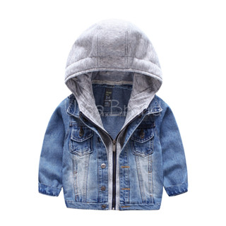 100-140 / เสื้อโค้ทเด็ก รุ่น เสื้อยีนส์เด็ก รุ่น Jeans Coat Hoodie Suit Kids - KSS