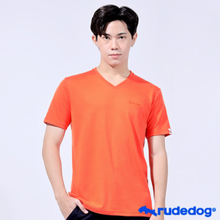 Rudedog By Hashtag เสื้อยืดแขนสั้นคอวี ทรงผู้ชาย รุ่น JOHN HANCOCK สินค้าลิขสิทธิ์แท้