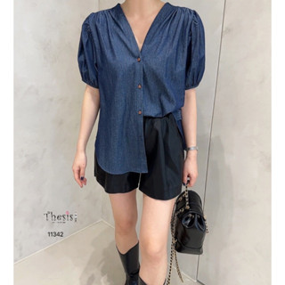 เสื้อเชิ้ตแขนสั้นสมอคแขนผ้านิ่ม