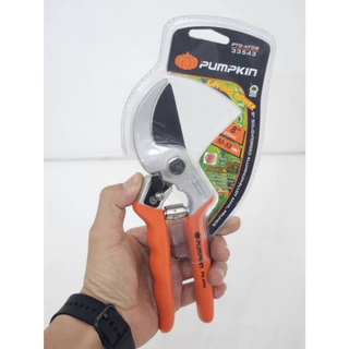 กรรไกรตัดกิ่งไม้ ชนิดปากโค้ง ขนาด 8นิ้ว ยาว 203mm ยี่ห้อ PUMPKIN รุ่น 33533 - 33543