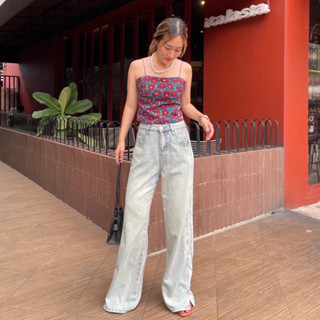 DIVA JEANS กางเกงยีนส์ขายาว ทรงขากระบอก