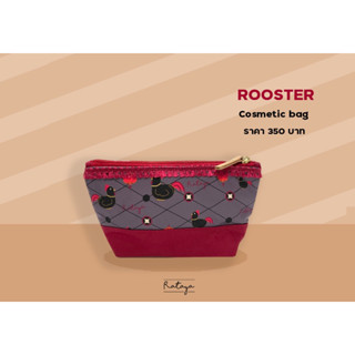 Rataya กระเป๋าใส่เครื่องสำอางและของจุกจิก Chinese Rooster Accessories Bag