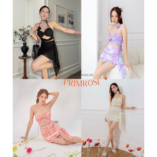 Dress primsrose : เดรสสั้น ซีฟอง ผ้าบางใส่สบาย