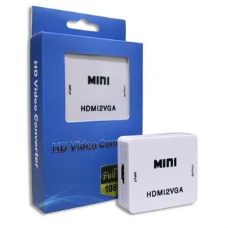 อะแดปเตอร์เชื่อมต่อ Mini HDMI To VGA Converter To Audio 1080P