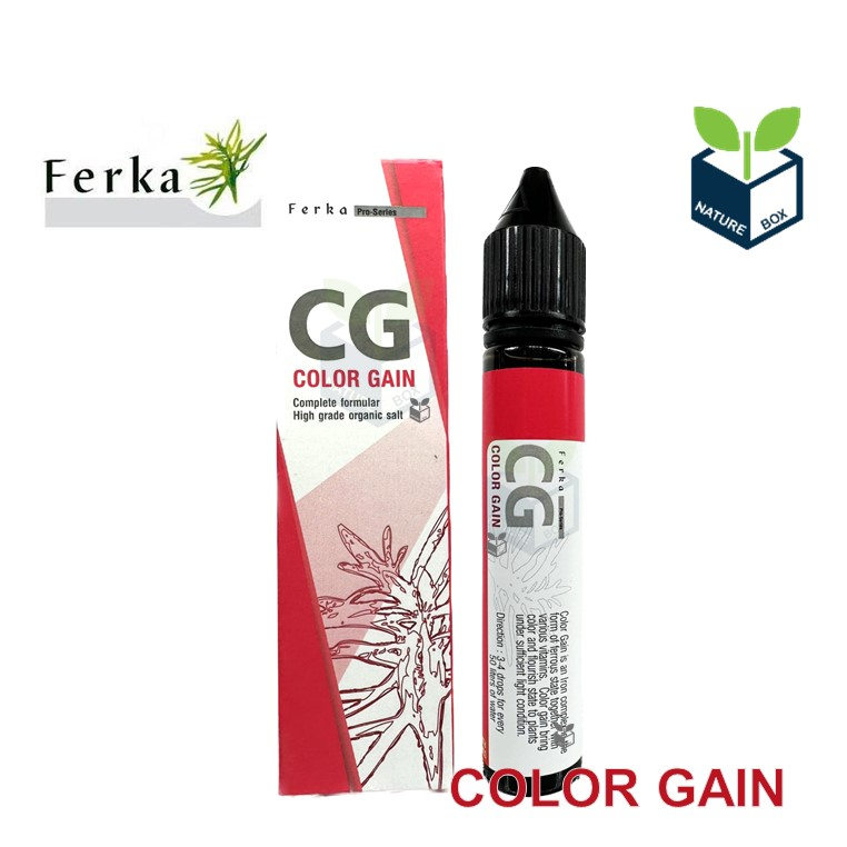 Ferka Color Gain [CG] ธาตุเหล็กสูตรเข้มข้น และวิตามินรวม เพื่อเพิ่มสีสันสำหรับไม้สีและไม้เขียวทุกชนิ