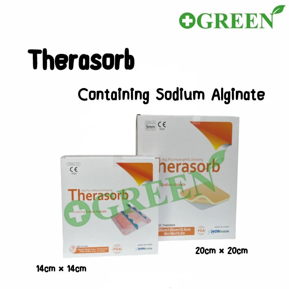 Therasorb Containing Sodium Alginate ยกกล่อง (โฟมปิดแผล)/แผ่นปิดแผลกดทับ