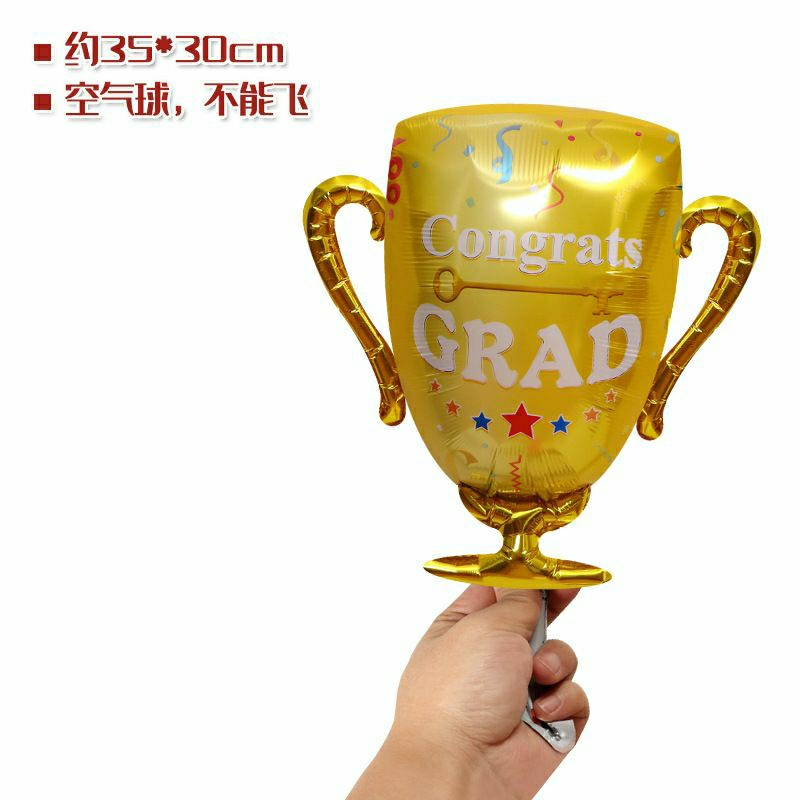ลูกโป่ง Congrats กลมสีขาว ขนาด 18นิ้ว ลูกโป่งบัณฑิต ลูกโป่งปัจฉิม Congratulations