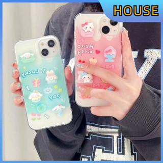 💲คูปองเคลม💲เคสไอโ case for iphone 11 12 สัตว์ 3 มิติที่น่ารัก เคส 14 13 12 11 pro max ซิลิโคนเหลว ทนทาน ป้องกันการตก