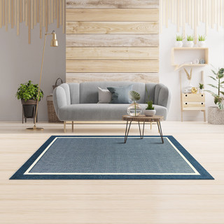 EXPRESS CARPET พรมรุ่น FENIX รหัส 20427 994 สี Blue ลายกรอบ ไซส์ L 160x230cm หนา 4 mm  พรมห้องนั่งเล่น สไตล์มินิมอล