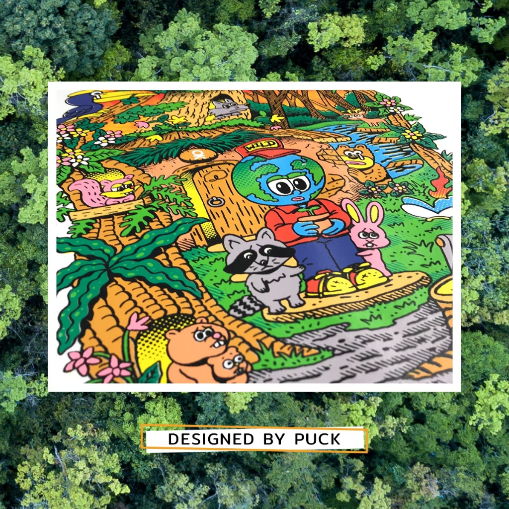 OK Apparelเสื้อยืดคอกลม ลาย World โอเวอร์ไซส์ เนื้อผ้านำเข้าUSA เจ้าเดียวที่นี่!! ⚡️พร้อมส่ง⚡️ - รูปที่ 2