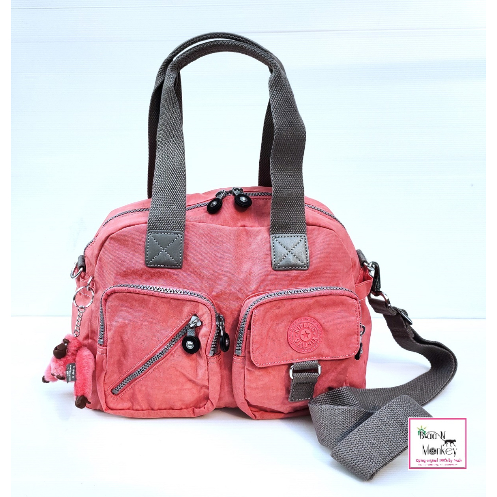 Kipling ของแท้เบลเยี่ยม กระเป๋าถือสะพาย Kipling Defea Blush Pink C