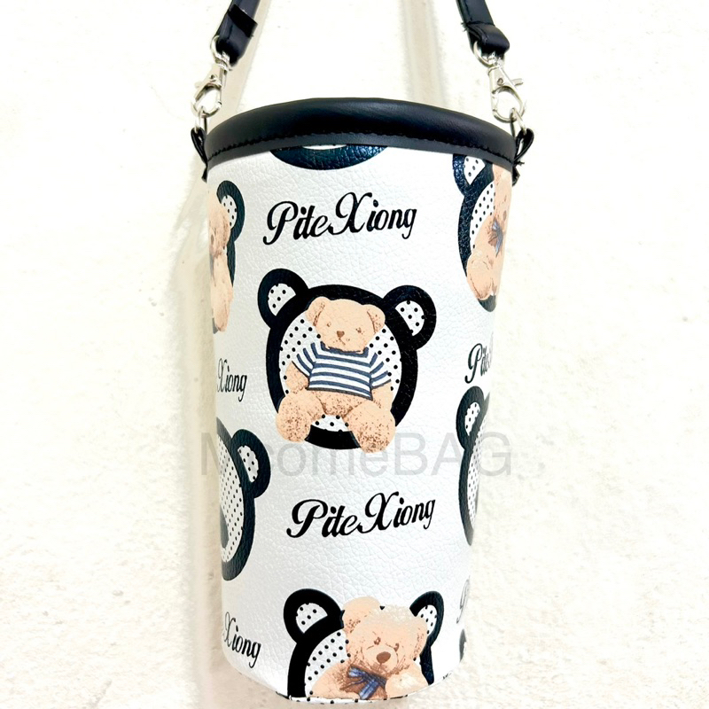 McomeBAG แก้วเก็บความเย็น ลายหมีขาวดำ