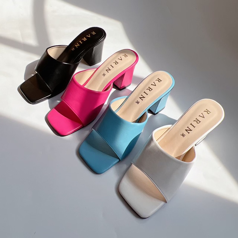 Rarin รุ่น Sassy รองเท้าส้นสูง 2.5 นิ้ว รองเท้าบาร์บี้ สาวออฟฟิศ