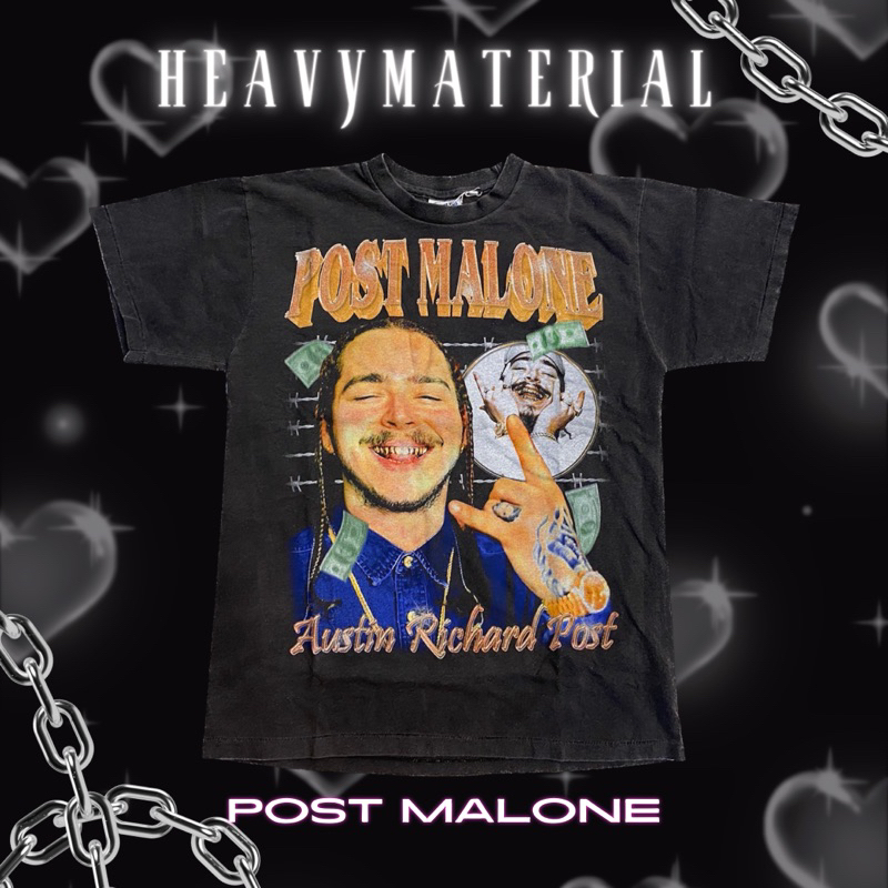 POST MALONE - BOOTLEG เสื้อยืดฮิปฮอป