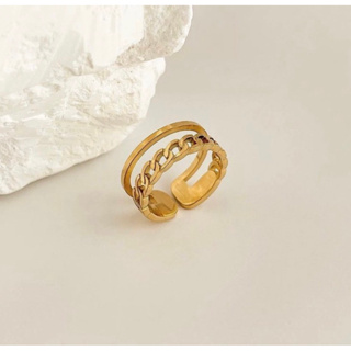 Chana golden ring แหวนฟรีไซส์ ใส่แล้วดูดีมากค่า