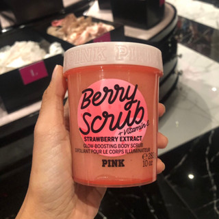 ส่งไว‼️สครับขัดผิว body scrub Victoria’s Secret pink collection กลิ่น berry scrub ของแท้ช็อปไทย คอลเลคชั่นใหม่2022