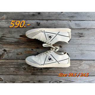 LE COQ SPORTIF 38.5 / 24.5 รองเท้าผ้าใบ ของแท้ มือสอง