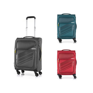 AMERICAN TOURISTER กระเป๋าเดินทางล้อลาก แบบผ้า(20นิ้ว) รุ่น STIRLING SOFTSIDE SPINNER 56/20 EXP TSA