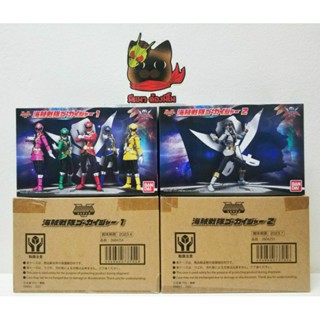 (พร้อมส่ง) P-BANDAI SHODO SUPER KAIZOKU SENTAI GOKAIGER SET1-2