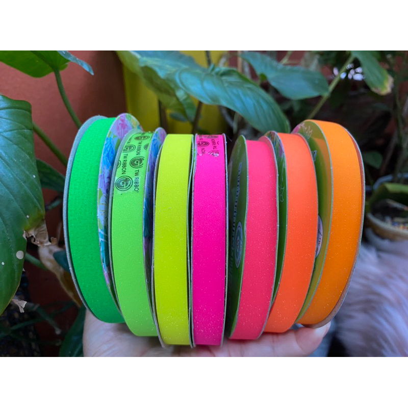 ริบบิ้นกากเพชรใสตรา TW เบอร์ 2 ขนาด 12 มิล ยาว 50 หลา ✅สีพร้อมส่ง 22 สี ครบ✅ - รูปที่ 3