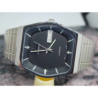 Citizen automatic สภาพใหม่ จากปี 1970 สภาพสวยมากๆ ทรงถังเบียร์ tonneau หน้าปัดสีดำ